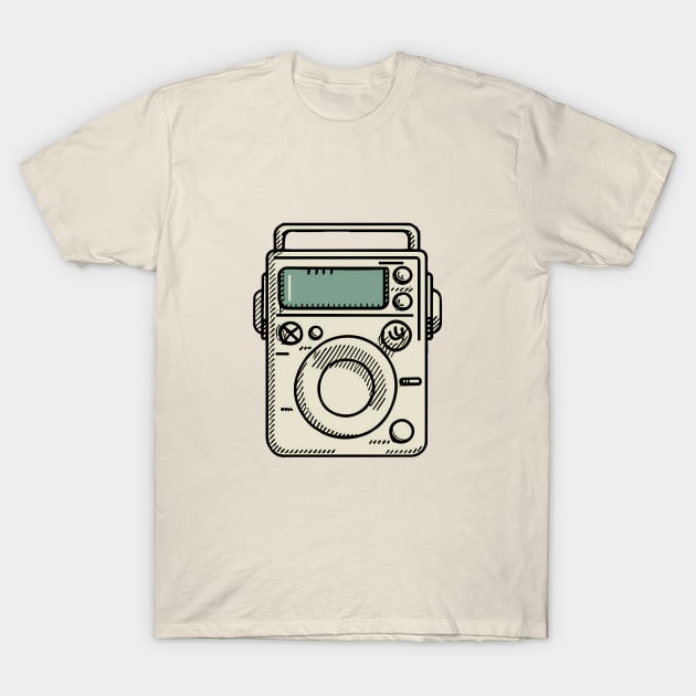 Vintage line art  of a Walkman T-Shirt by design/you/love